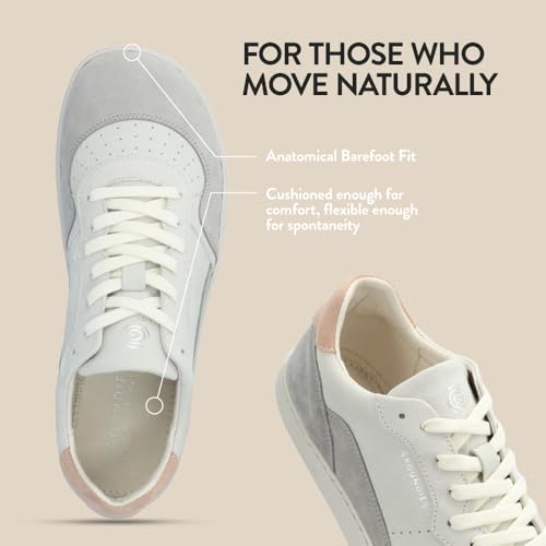 Image of GROUNDIES Nova Barefoot Shoes for Women - Trainer Sneakers for Women with Foot-Friendly Wide Toe Box, Neutral Footbed, and Non Slip Zero Drop Outsole