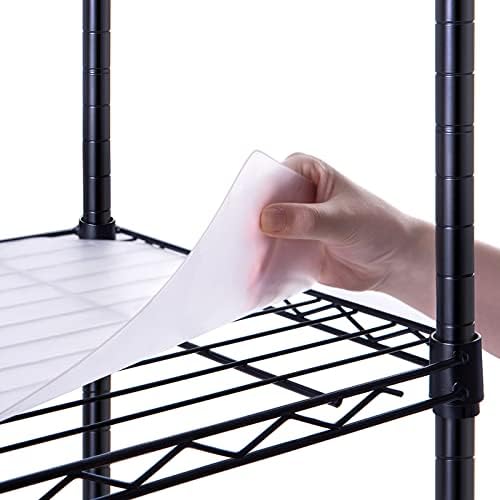 Poofzy Shelf Liners for Wire Shelving, 14 x 30 Inch Shelf Liner for Kitchen Cabinets Non-Adhesive (Rolled 5PK, White)