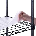 Poofzy Wire Shelf Liner 14" X 30", Non-Adhesive Plastic Shelf Liners for Wire Shelving, Waterproof Protector Mats (5PK, Clear)