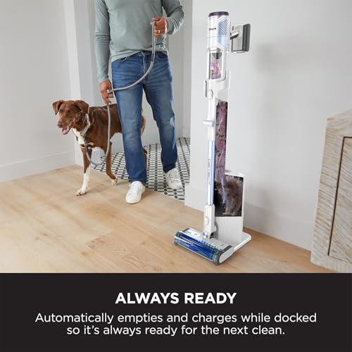 Image of Shark Detect Clean & Empty Cordless Vacuum with Auto-Empty Base & Flex Wand | 50% Suction Boost | Up to 45 Days No Manual Emptying | 60 Min Runtime | Anti-Hair Wrap | HEPA 99.9% Allergen Filtration