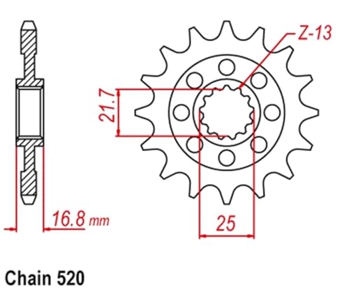 Pignons de transmission 520 résistant aux vibrations pour Honda - 6