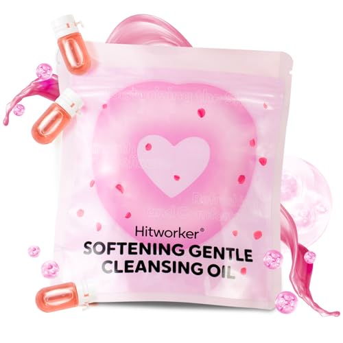 Natural Cleansing Oil – Waterproof Makeup Remover Oil, Nourishing and Gentle for Sensitive Skin and All Skin Types, Travel-Friendly, 2ml x 40 Capsules