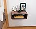 WOODCHES Floating Nightstand Wooden, Bedside Table, Nightstand Shelf, Handmade, Wall Mounted Bedside Shelf, Minimalist and Unique Style (London)
