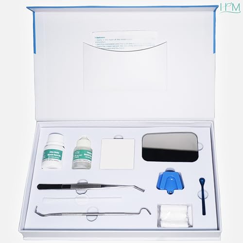 HM Zinc Oxide Eugenol Dental Cement Kit | Super Adhesive | Instant Tooth Repair, Cap, Crown & Bridge Filling | DIY, Self Curing, Sturdy & High Strength |Universal Shade| Emergency Dental Care | 1 Box