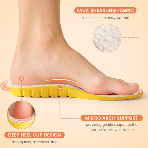 Plantillas para zapatos ultra suaves con forro de vellón miniatura 2