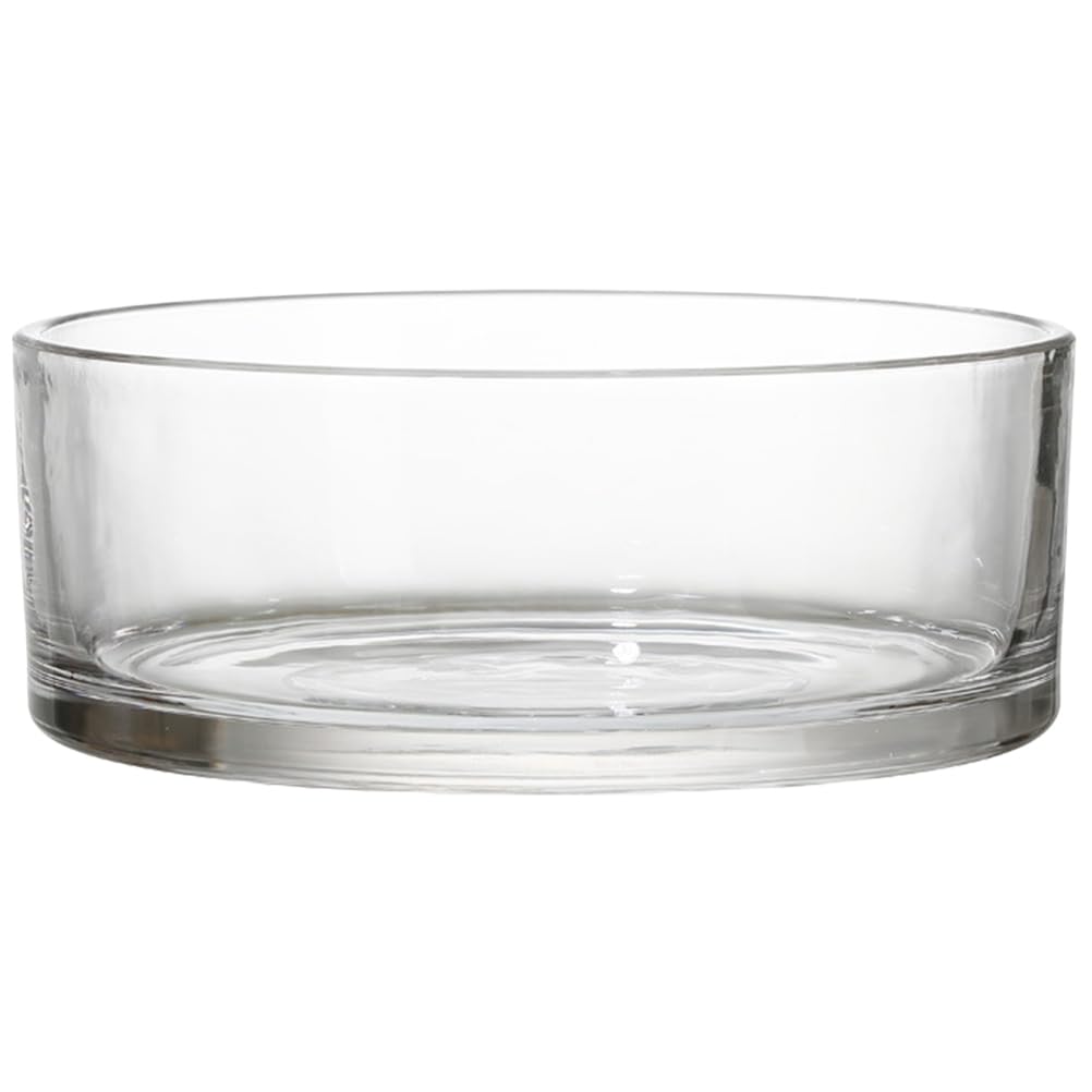 FOMIYES Wide Cylinder Glass Vase Bowl Clear Flower Vase Glass Hydroponic Planter Large Terrarium Planter Vase Glass Fish Bowls Centerpieces Vase for Hydroponic Plants S