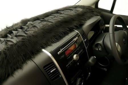 Amazon ギャザーダッシュボードマット 普通車 ブラック フリーサイズ ダッシュボードマット 車 バイク