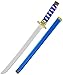 Produktbild Nerd Clear Ninja Schwert für Kinder | Schwert & Scheide | 60cm Länge aus Kunststoff | ideal für Karneval & Fasching: Farbe: Blau