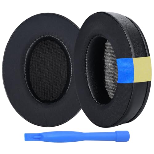 Ersatz Ohrpolster für Sony WH-1000XM3 by MMOBIEL - Kühlgel & Ice-Silk Memory-Schaum Ohrpolster - Atmungsaktive Ersatzpolster für Noise Cancelling Kopfhörer - Schwarz