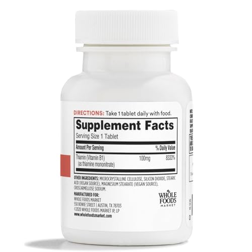 365 by Whole Foods Market Vitamin B1 Tablets