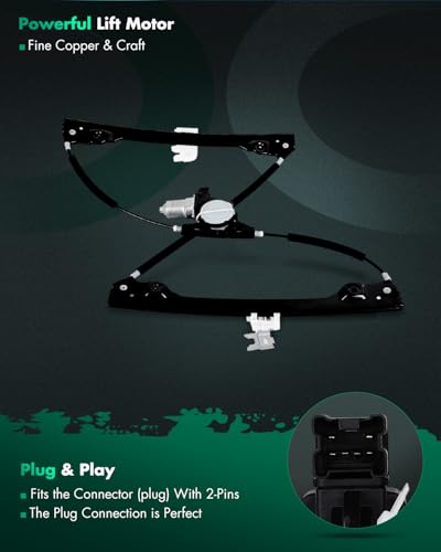Image of SCITOO Power Window Regulator and Motor Fit for 2007 2008 2009 2010 2011 2012 for Nissan Altima Front Right Side 80720-JA000,80731-EH100