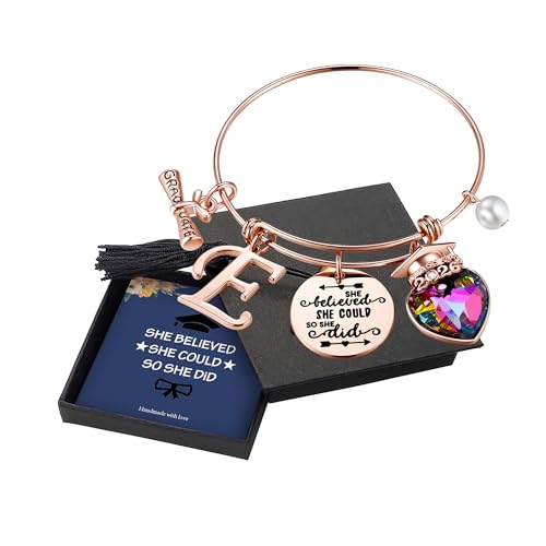 Yoosteel 2021 ���ƃM�t�g �`���[���u���X���b�g 26�̃C�j�V�������� �C���X�s���[�V�����u���X���b�g ���p�� She Believed She Could So She Did �u���X���b�g ��w���ƃM�t�g �ގ� �ޏ� 2021 ���Z����