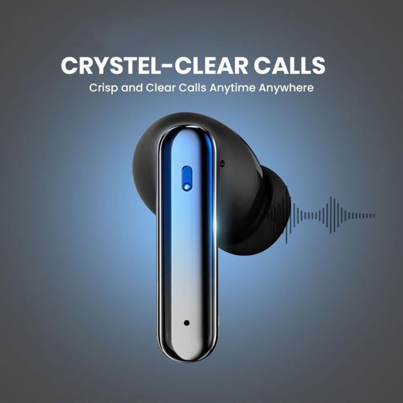 Image of Wireless Ear Buds X550 for OnePlus Nord 3 5G 256GB Earphones Cinematic Spatial Audio, 20hrs Playtime, Bluetoot Headphones mic Type C Fast Charging -C-Black
