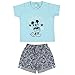 Cerdá Conjunto Ropa Bebe Niño Disney Mickey Mouse-Camiseta + Pantalon de Algodón-Color Azul, 12 meses para Bebés