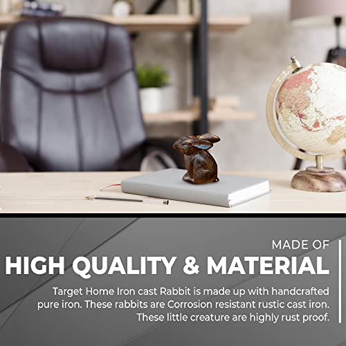 Target Home Antique Handmade Rabbit Paperweight Perfect Décor For Home Table Decoration Office Desk Animal Figurine Collectible Lovely Gift Cast Iron #TOP2