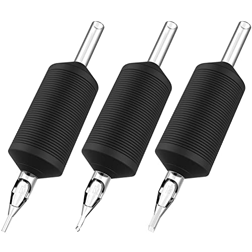 Tubos planos de 25 mm Tatmax con grip de silicona negra para un agarre firme