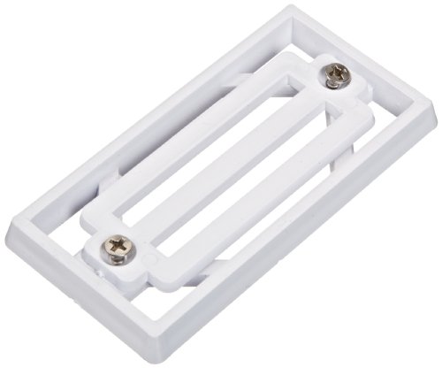 Pentair 542038 3-Bar Frame Gutter Drain Fitting with Grate and Socket Connection, White