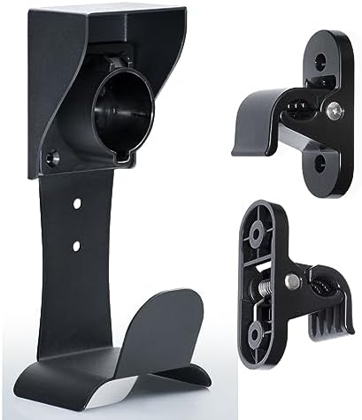 LZSTEC EV Charger Wall Mount J1772 With Control Box Holder, Electric Car Charger Cable Organizer & Nozzle Holster Dock for J1772 Connector, No Cable Cutting, Outdoor/Indoor