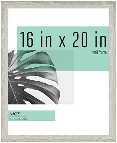 MCS Studio Gallery Frame, Gray Woodgrain, 16 x 20 in, Single
