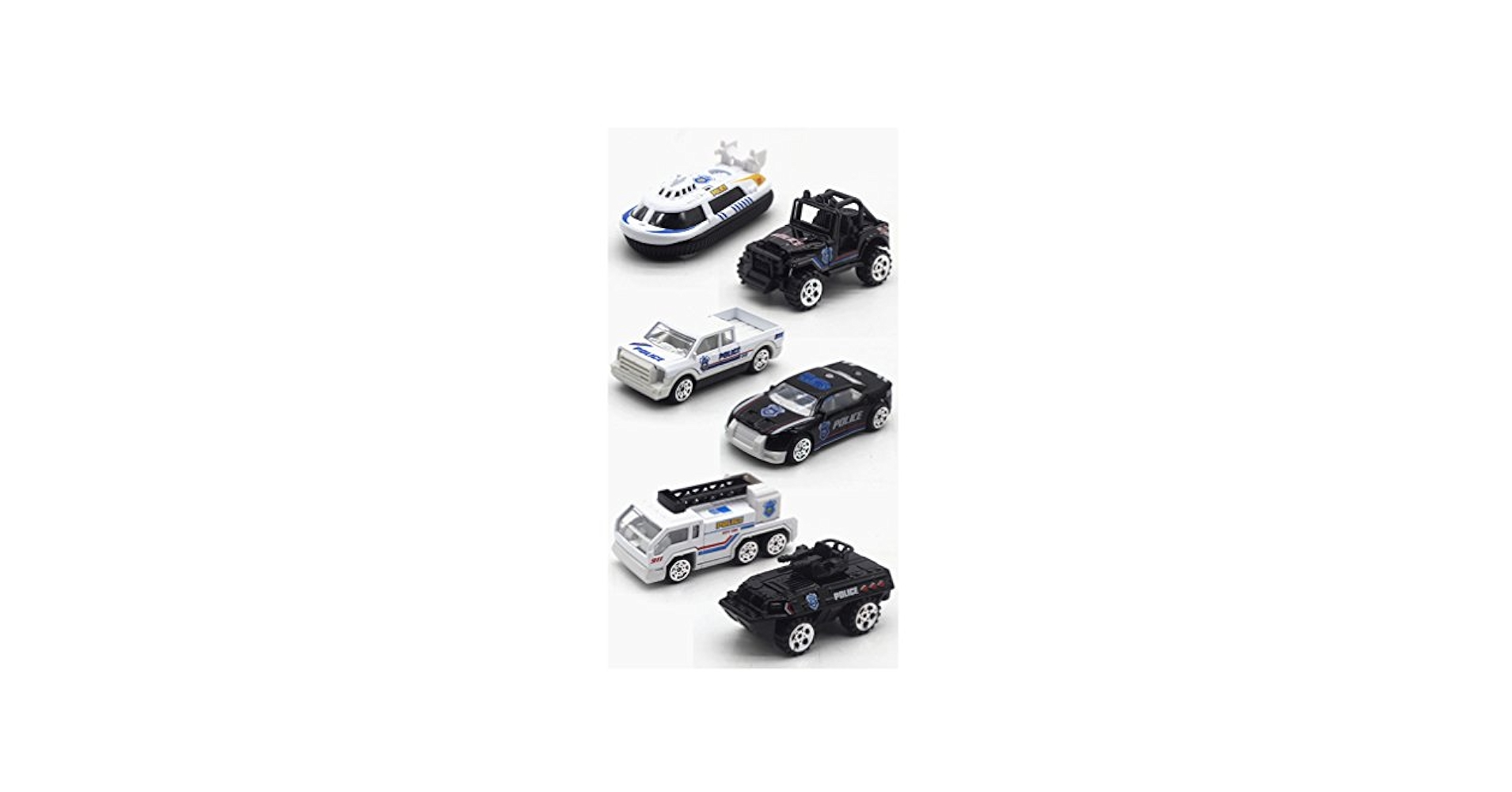 Amazon | 合金ダイキャスト消防車警察車両モデルおもちゃ、ミニ