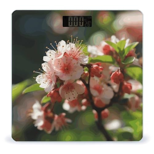 Báscula digital Blooming Peach Blossoms de vidrio templado miniatura 1