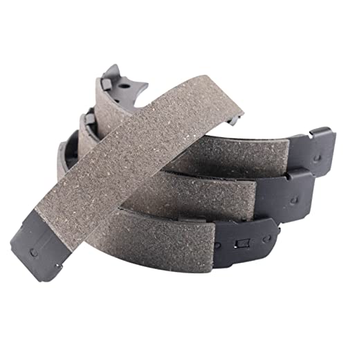 Image of TRQ Rear Brake Pad and Rotor Set Ceramic Parking Shoe Compatible with 2001 Chrysler Sebring