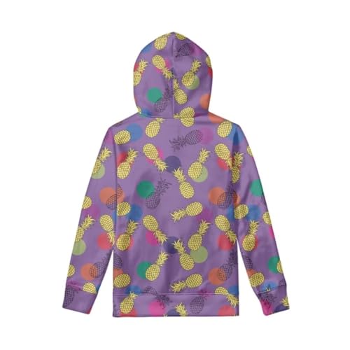 Child's Long Sleeve Pullover Athletic Hoodie Loose Sweatshirt with Kangaroo Pockets Fall Tops with Hood3