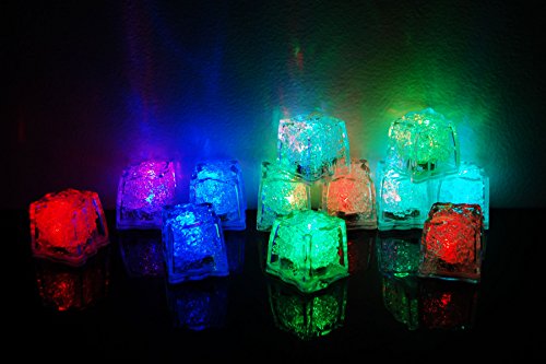 Litecubes Brand 8 Mode Multicolor Rainbow Light Up Led Ice Cubes (12) #TOP1