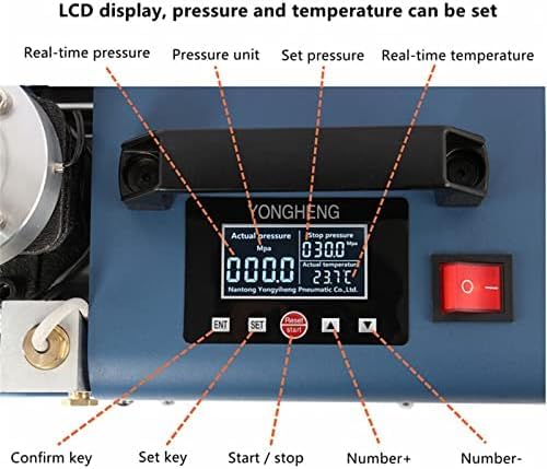 Compresor de aire eléctrico de alta presión de 4500 psi, 300 bar, 30 MPa y 1,8 kW con diseño portátil. (Hardcoverversion)
