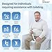 JFNoraiva Toilet Aids for Wiping Bottom – Ideal for People Overweight,Elderly, Disabled and Post Surgery,Innovative Replaceable Clamp Head and 16.5