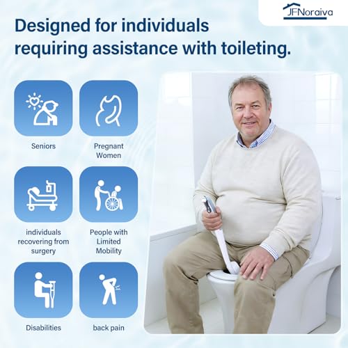 Toilet Aids for Wiping Bottom – Ideal for People Overweight,Elderly, Disabled and Post Surgery,Innovative Replaceable Clamp Head and 16.5" Handle - Image 3
