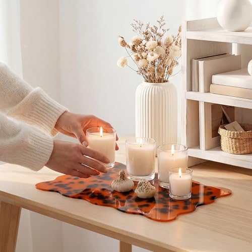 Tabla de Cortar de Acrílico con Diseño de Carey — Tabla Versátil Reversible para Quesos, Charcutería, Postres y Fotografía, 32 x 22 cm miniatura 6