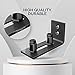 EaseLife Sliding Barn Door Bottom Floor Guide,Adjustable Roller,Wall Mount System,Flush Flat Bottom Design,2 Assemble Setup Options,Fit All Size Door,Black