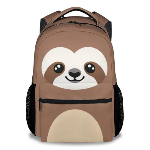 UNIKITTY Boys Backpack Kids Backpacks for School Sloth Backpack for Elementary Middle School 17 Inch School Bookbag Cute Girls Backpack Features Adjustable Shoulder Straps