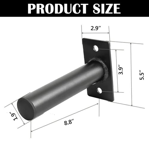 2 Stück Hantelscheibenständer, 50MM Hantelscheiben Halterung wandmontiert Wall Mounted Weight Plate Rack für Stadion Fitnessstudio Gym Hantelscheiben Aufbewahrung