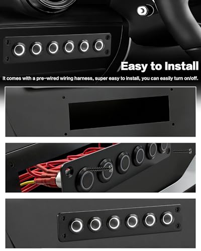 Panneau d'interrupteurs pour centraliser vos commandes électriques 12V avec LED - 3