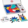 LiKee Open Ended Wooden Shape Puzzles (36 Blocks&60 Cards) for Toddlers 3+ Years Old, Montessori Development Toys Preschool Education Activity Travel Toy Board Games for Kids 4-8 Yrs
