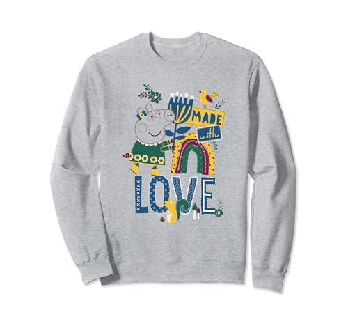 Sweatshirt Peppa Pig broderie premium portrait nature V2 durable