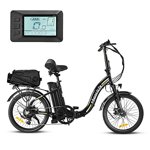 eboocicle E-Klapprad 20 Zoll Fatbike E-Faltrad mit Gepäckträgertasche,...