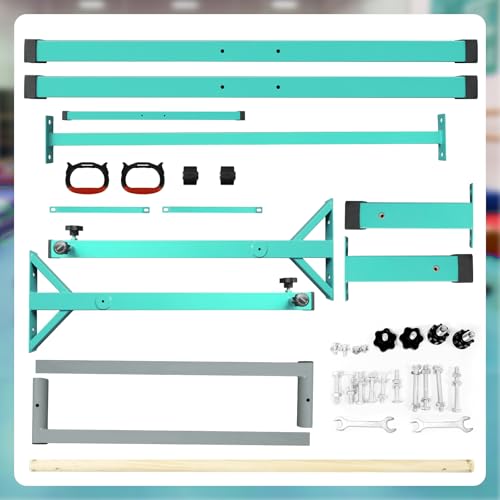 FBSPORT kids Gymnastics Bar Horizontal Bar with Gymnastic Rings,13 Height Adjustable Junior Training gym Bar Gymnastics Training Equipment for Indoor Outdoor - Image 6