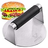 PMYEK Smash Burger Press with Anti-Scald Handle, 5.9 Inch Hamburger Smasher Tool, Meat Bacon Grill Tortilla Press, Patty Maker, Professional Griddle Accessories, Grill Press- Cooking Gifts
