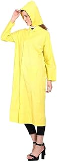 kolva Women|Girl's Waterproof|SnowProof Raincoat|Rainsuit|Barsaati with Cap (Yellow)-picture-46