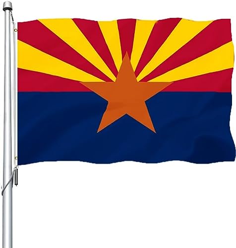 REIDFERR Arizona Flag 3x5 Outdoor Double Sided - Heavy Duty Polyester Arizona AZ State Flags Long Lasting with 2 Brass Grommets 3 X 5 Ft