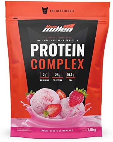 Protein Complex - 1800g Refil Iogurte de Morango - New Millen, Ne...