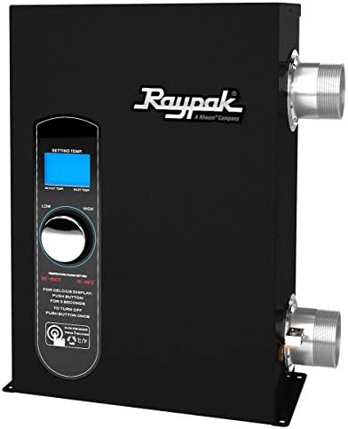 Raypak Spa Pak Electric Heater – Which 5 Stand Out from the Rest? 7 Raypak ELSR00111T1 240V and 37K BTU 11 kW Electric Digital Titaniumand Heater