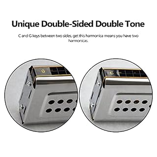 SHUIYUE Harmonica des Deux côtés 24 Trous C et G Double Harmonie Instruments à Vent pour Orgue à Bouche Harmonica,Orgue… - Les Beatles, Paul McCartney, John Lennon, RIngo Starr, George Harrison SHUIYUE Harmonica des Deux côtés 24 Trous C et G Double Harmonie Instruments à Vent pour Orgue à Bouche Harmonica,Orgue… – Image 4