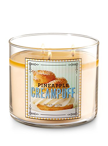Bath and Body Works Pineapple Cream Puff Sweet Shop Scented Candle 14.5 Ounces