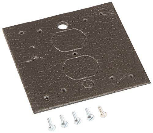 Leviton 4986-Gy 1-Gang Duplex Device Wallplate Cover, Oversize, Weather-Resistant, Thermoplastic, Device Mount, Horizontal, Gray #TOP3