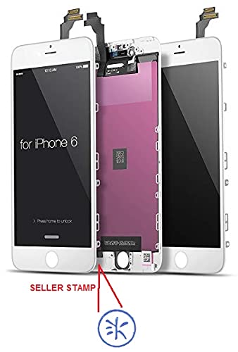 Image of Compatible for Apple iPhone 6 (White) LCD Display+Touch Screen Combo Folder