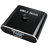 Commutateur USB Bidirectionnel 2 en 1 pour Partager Entre 2 PC: Ce switch USB bidirectionnel vous permet de partager facilement vos périphériques USB entre deux ordinateurs. Il suffit d’appuyer sur un bouton pour basculer entre les PC et partager des appareils comme des claviers, souris, imprimantes ou scanners. Idéal pour maximiser l'efficacité au travail